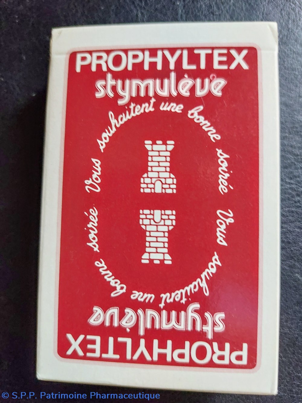 PROPHYLTEX 1 jeu de 54 cartes à jouer 2 objets publicitaires prophyltex 1 jeu de 54 cartes a jouer