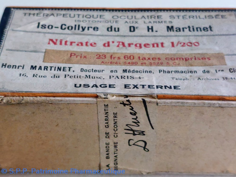 ISO - COLLYRE du Dr Martinet / Nitrate d'argent 3 science pharmacie iso collyre du dr martinet nitrate argent
