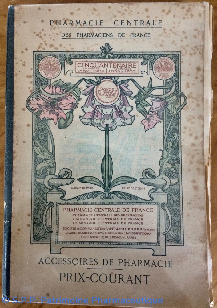 science catalogue pharmacie centrale 1905