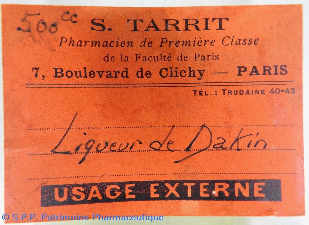 Liqueur de Dakin 2 science pharmacie liqueur de dakin