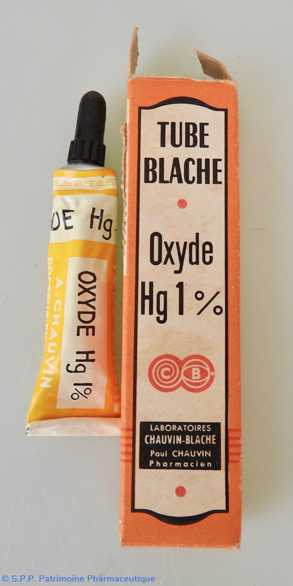 science pharmacie tube blache oxyde de hg 1