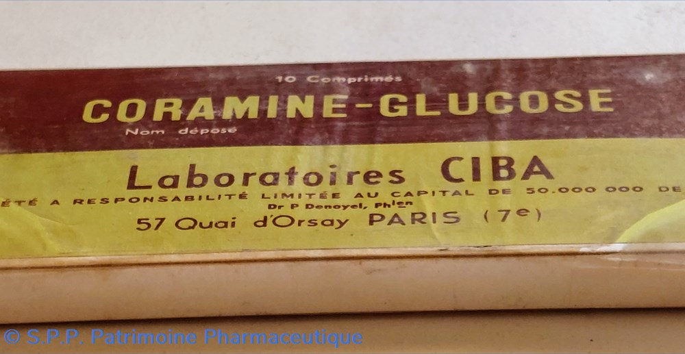 CORAMINE-GLUCOSE 10 comprimés CIBA 6 science pharmacie coramine glucose 10 comprimes ciba