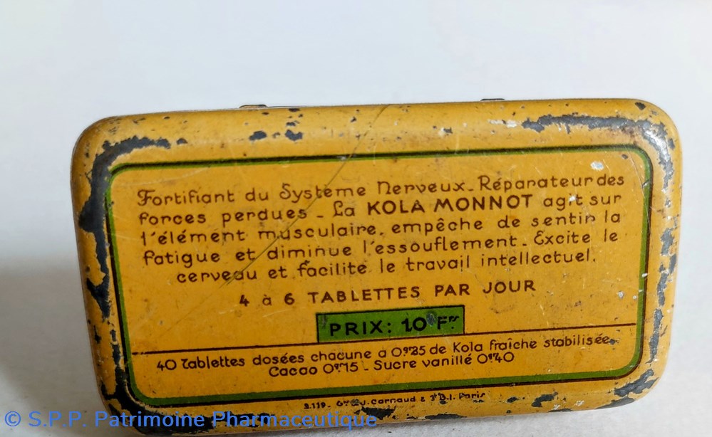 KOLA MONNOT ( Tablettes) 2 science kola monnot tablettes