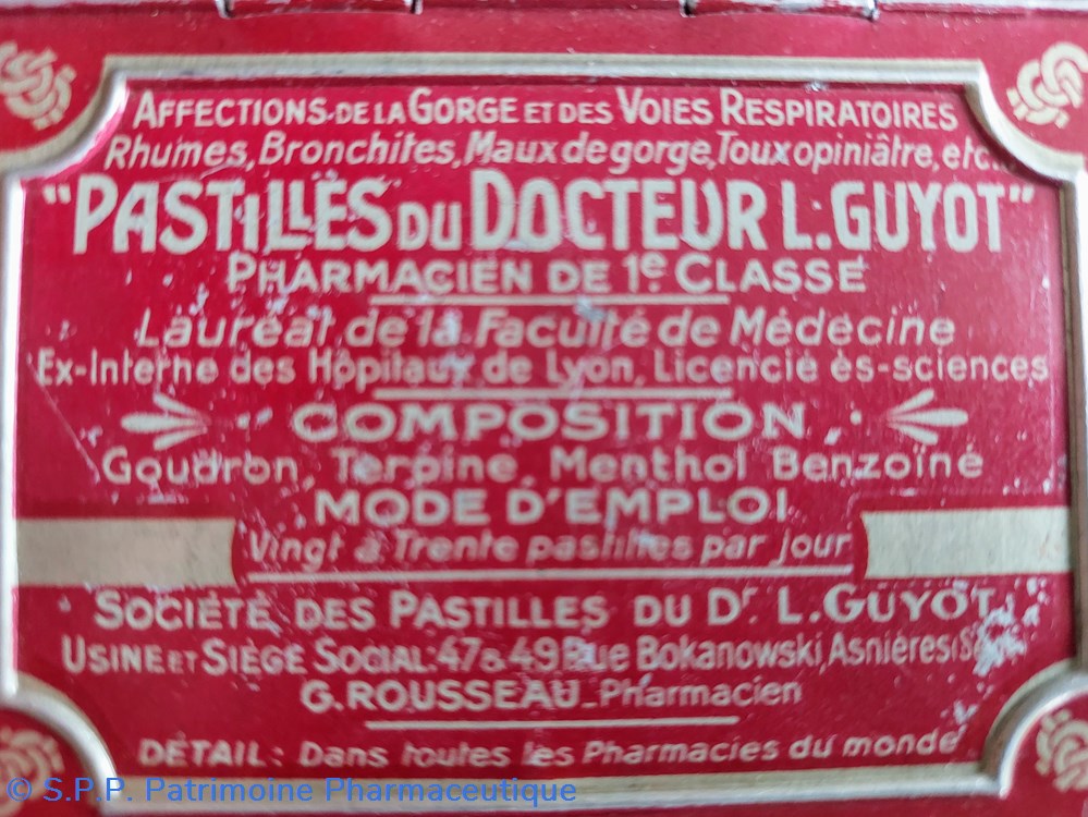 Pastilles du Dr L. GUYOT 6 science pharmacie pastilles du dr l guyot