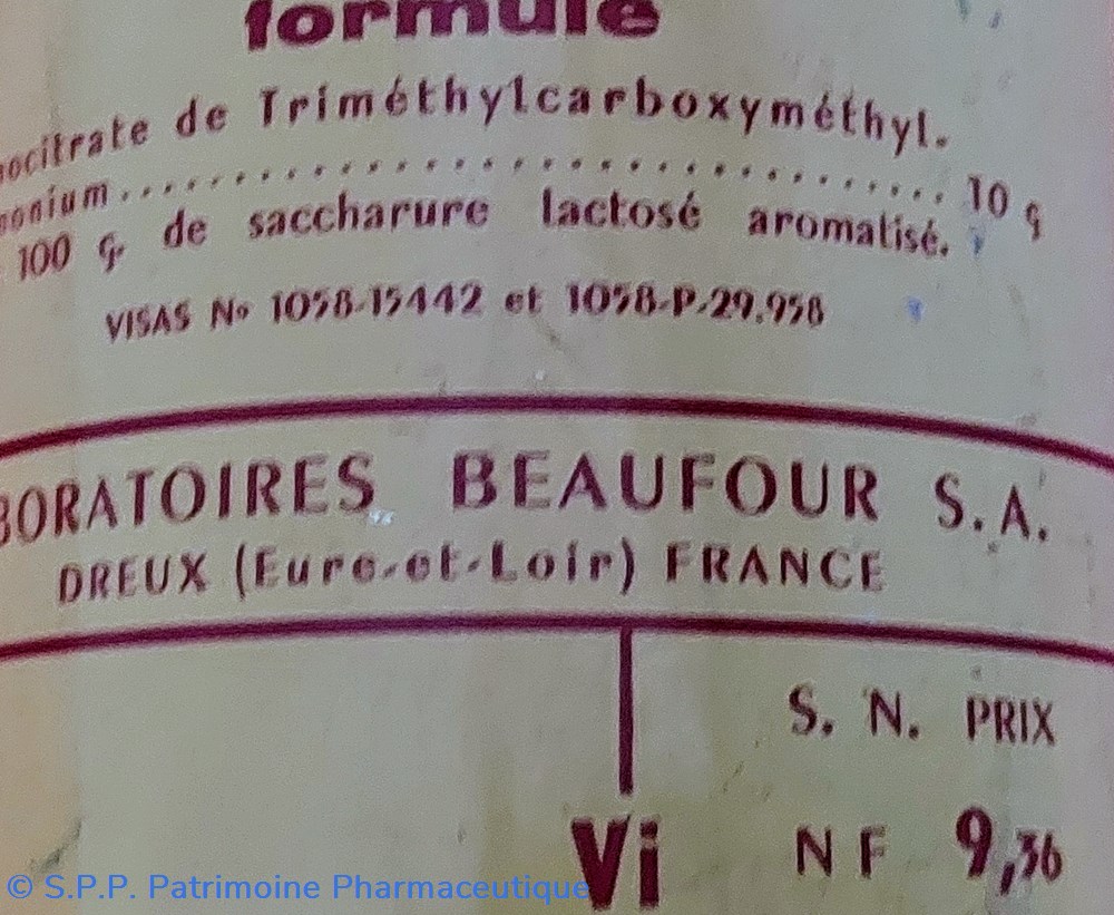 CITRATE DE BETAÏNE Beaufour / Granulés 4 science pharmacie citrate de betaine beaufour granules