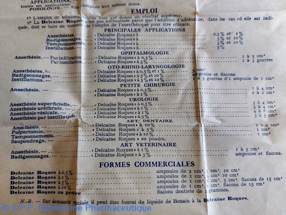 DELCAÏNE ROQUES 10 ampoules 7 science pharmacie delcaine roques 10 ampoules