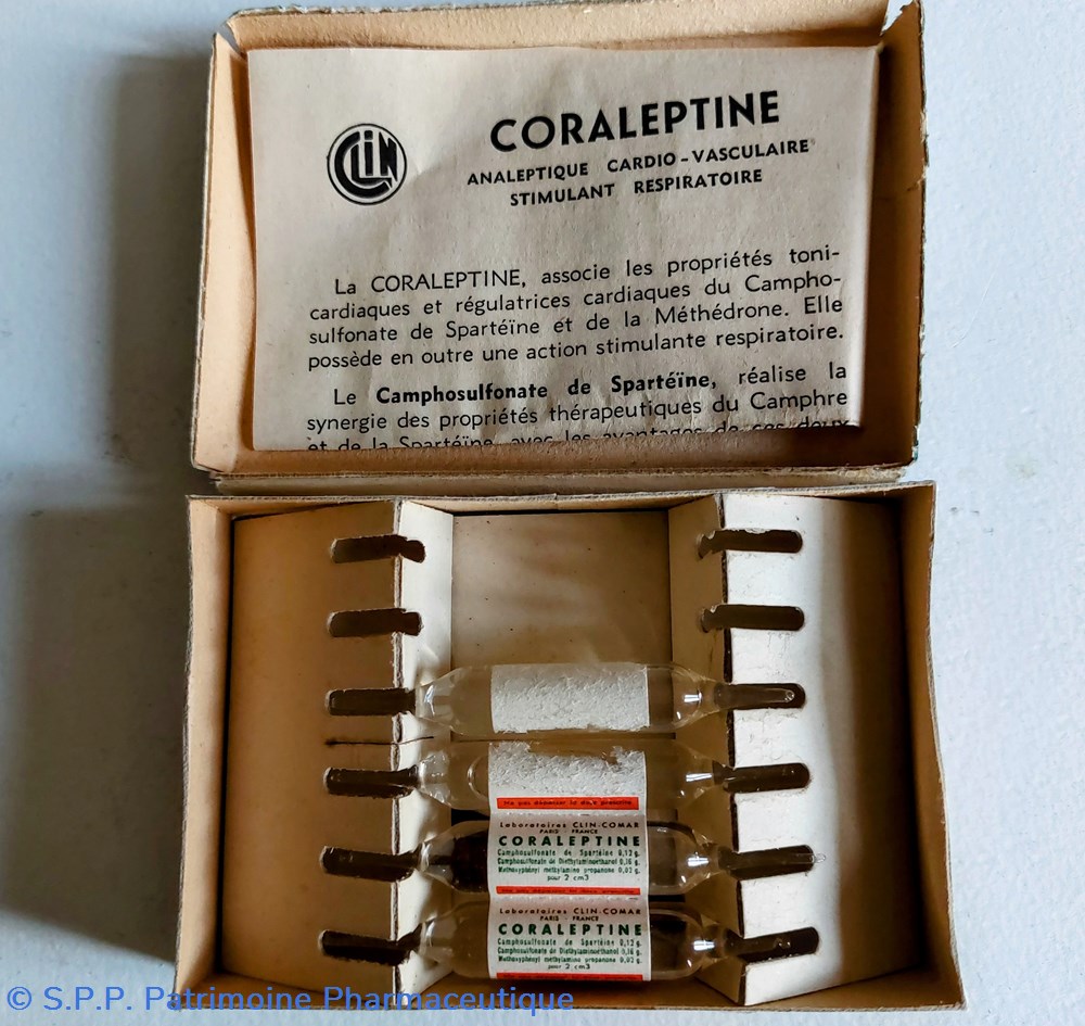 CORALEPTINE Lab. CLIN-COMAR 3 science pharmacie coraleptine lab clin comar