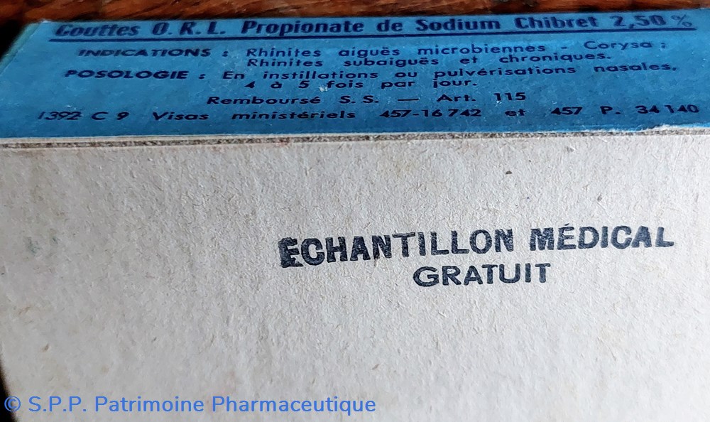 Gouttes ORL CHIBRET PROPIONATE de Sodium 6 science pharmacie gouttes orl chibret propionate de sodium