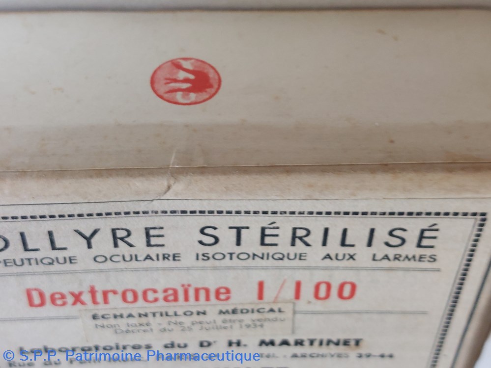 COLLYRE MARTINET DEXTROCAÏNE 1/100 4 science pharmacie collyre martinet dextrocaine 1 100