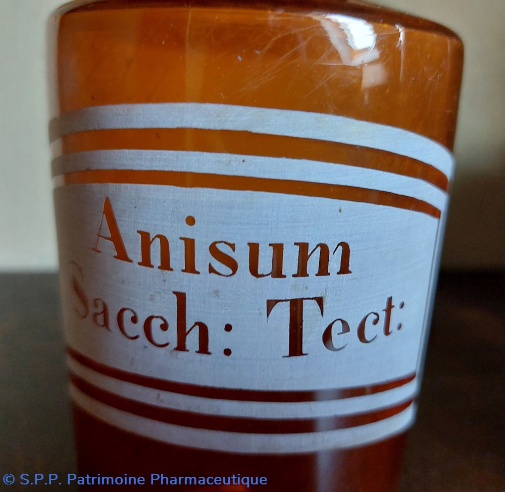SN - Anisum Sacch : Tect: bouteille verre ambré 6 science pharmacie sn anisum sacch tect bouteille verre ambre