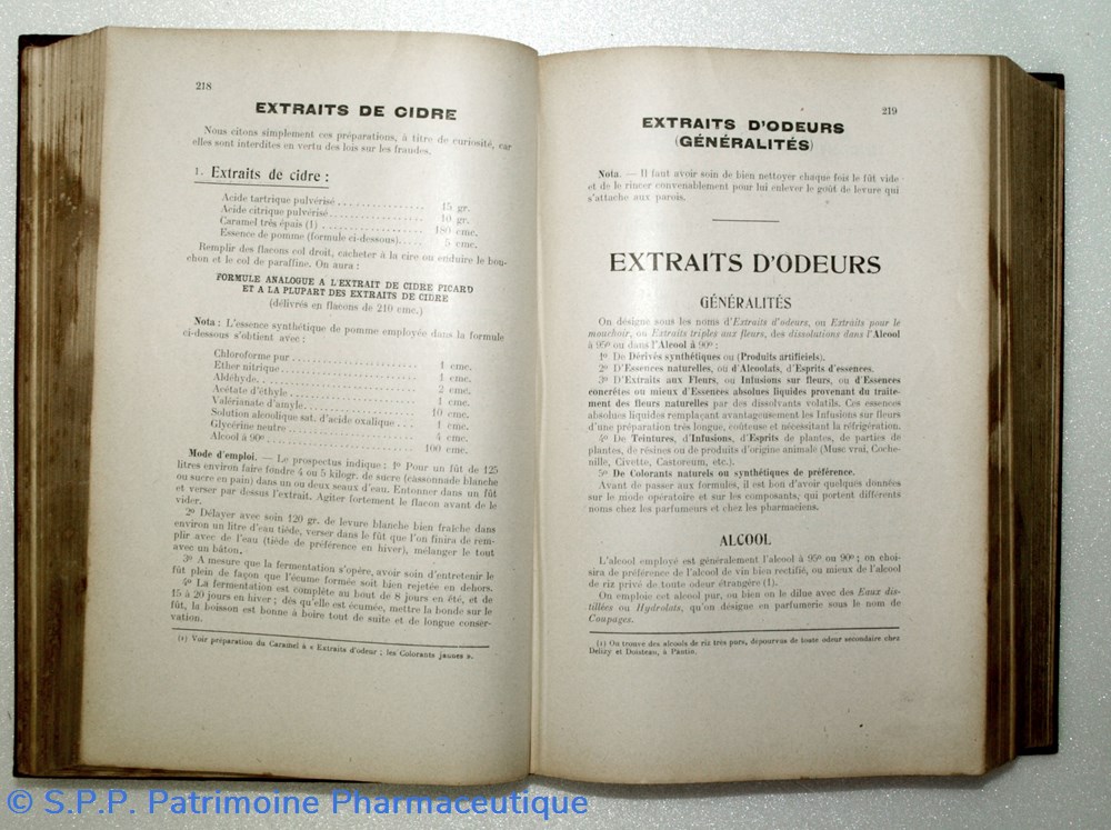 science formulaire des principales specialites de parfumerie et de pharmacie 1909