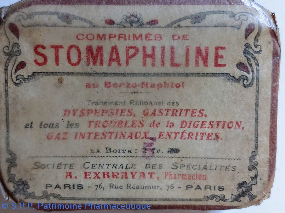 science pharmacie stomaphiline comprime au benzo naphtol