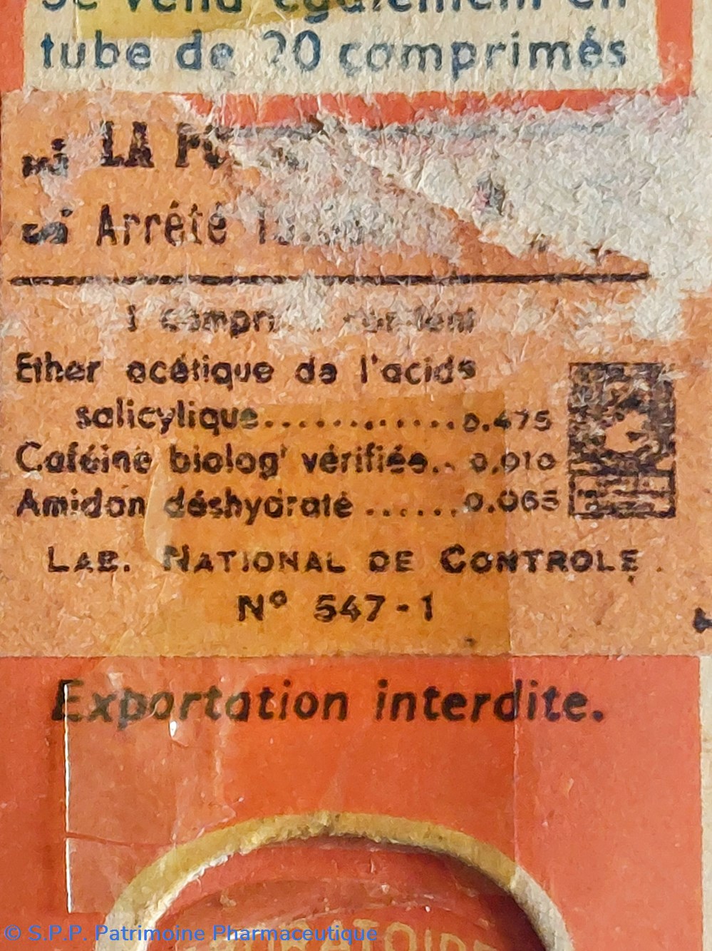 MÉTASPIRINE 10 comprimés Métadier 6 science pharmacie metaspirine 10 comprimes metadier