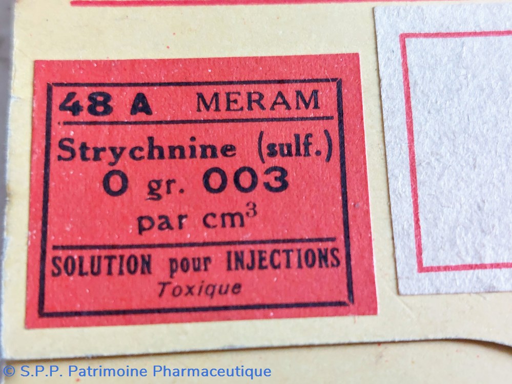 science pharmacie strychnine 48 a 12 ampoules meram