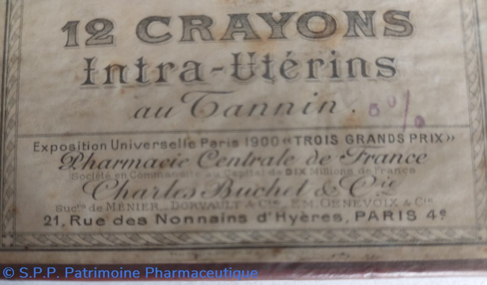 CRAYONS INTRA- UTÉRINS 4 science crayons intra uterins