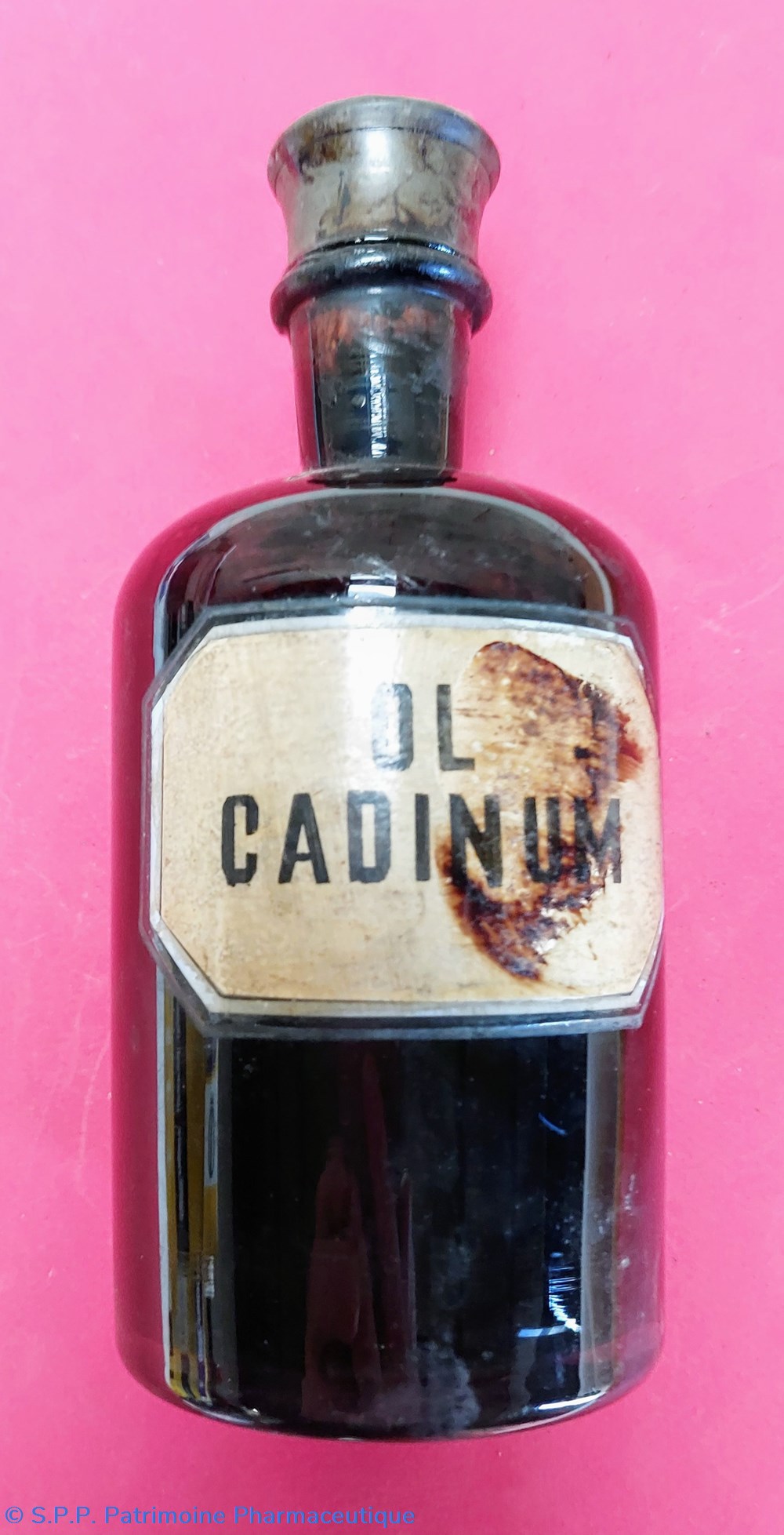 OL CADINUM - Bouteille en verre 5 science pharmacie ol cadinum bouteille en verre