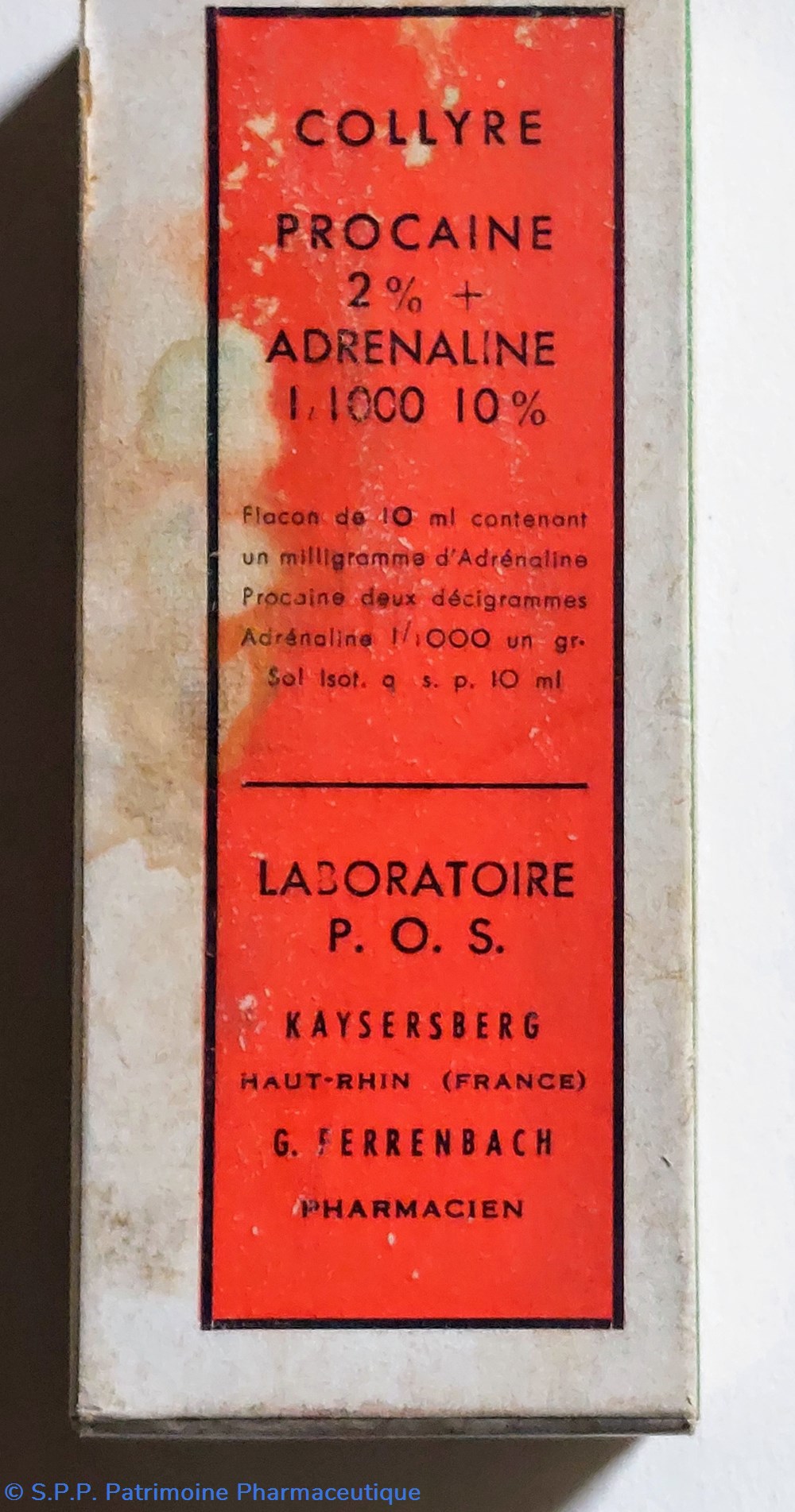 science pharmacie collyre procaine 2 adrenaline pos