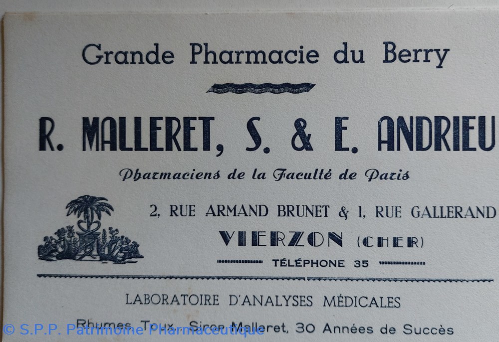 science grande pharmacie du berry a vierzon r malleret s et e andrieu