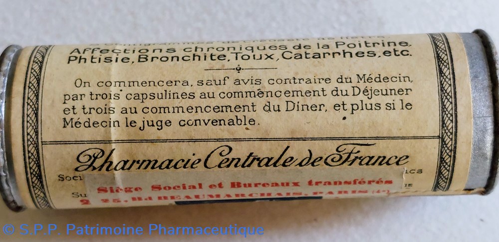 CAPSULINES à la CREOSOTE de goudron de Hêtre. 5 science pharmacie capsulines a la creosote de goudron de hetre