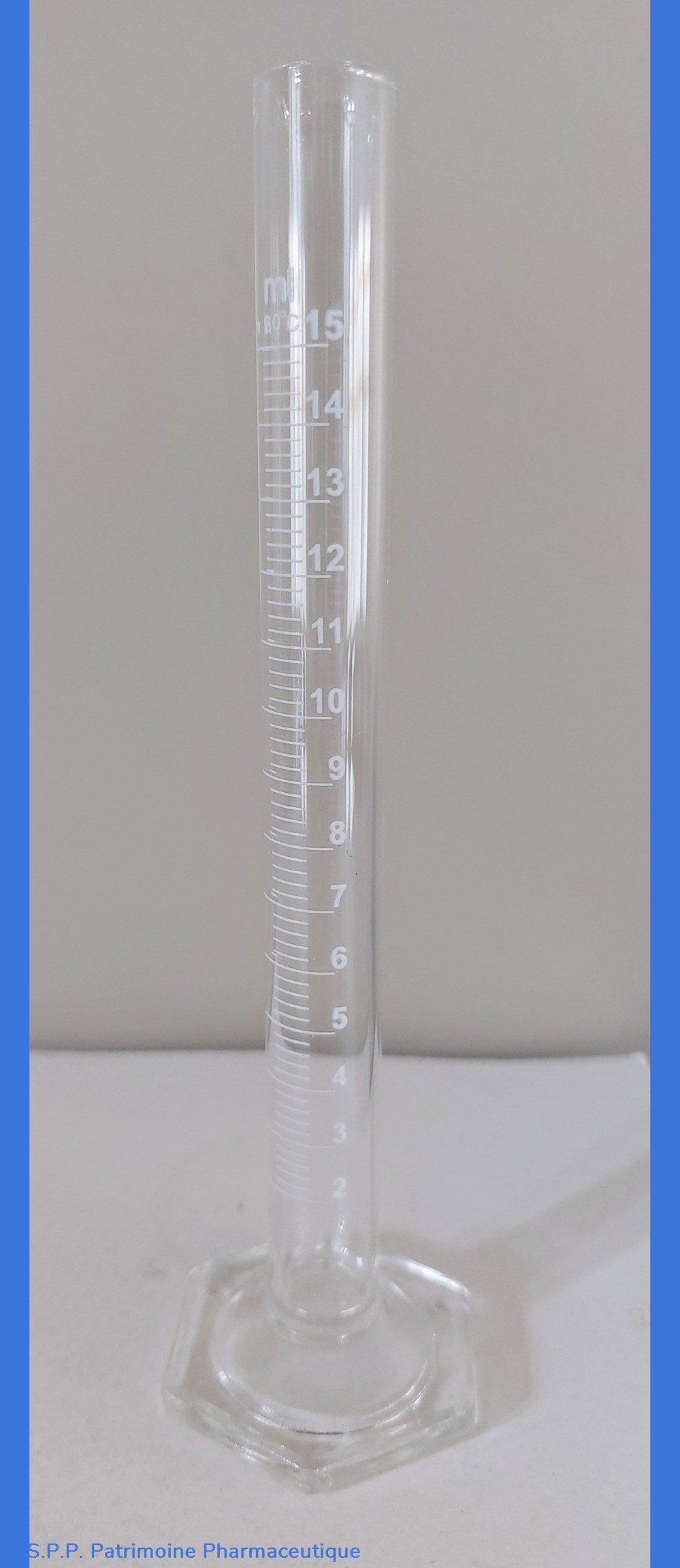 Éprouvette 15 ml verre borosilicate 3 science pharmacie eprouvette 15 ml verre borosilicate