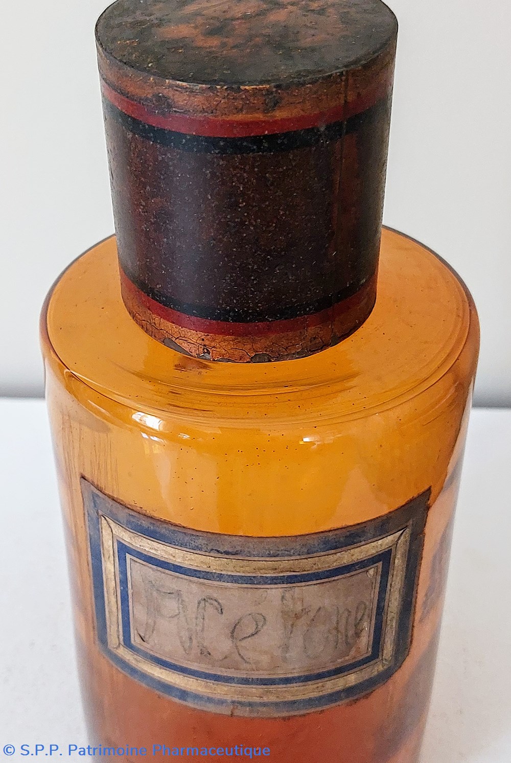 science pharmacie acetone flacon en verre ambre