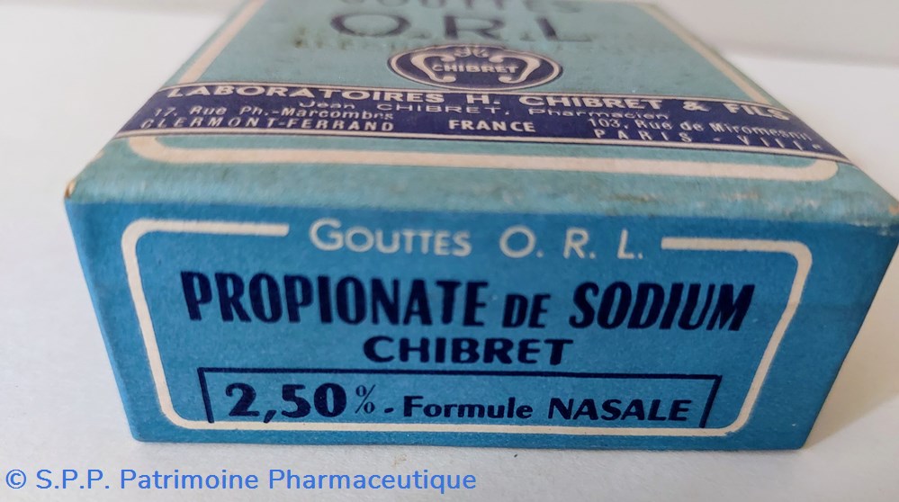 Gouttes ORL CHIBRET PROPIONATE de Sodium 2 science pharmacie gouttes orl chibret propionate de sodium