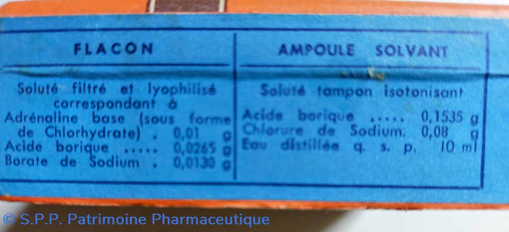 SOLUTION D'ADRÉNALINE -CHIBRET- COLLYRE 10ml 2 science pharmacie solution adrenaline chibret collyre 10ml