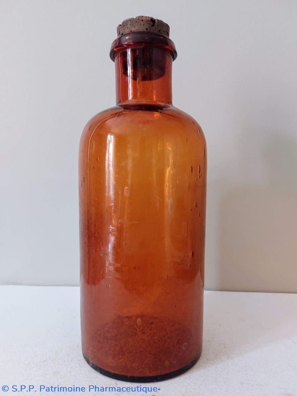 science bouteille de pharmacie verre ambre h23 cm