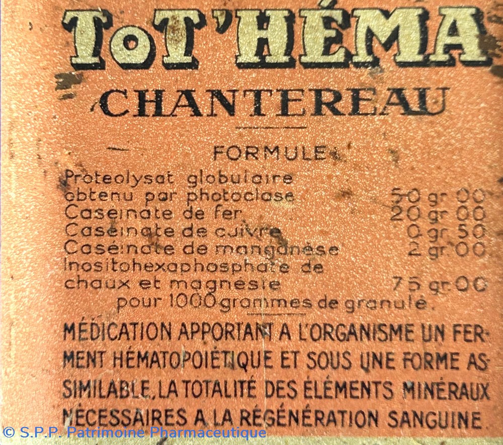 ToT'HEMA Chantereau Granulé 5 science pharmacie tot hema chantereau granule