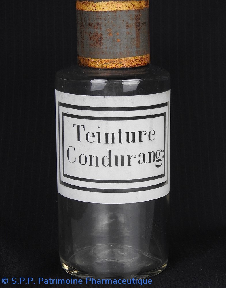 Flacon en verre petit modèle étiquette blanche Pharmacie RAVASSE science flacon en verre petit modele etiquette blanche pharmacie ravasse