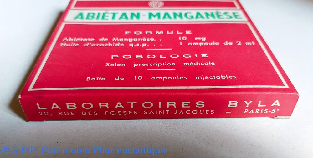 science pharmacie abietan manganese 10 ampoules byla