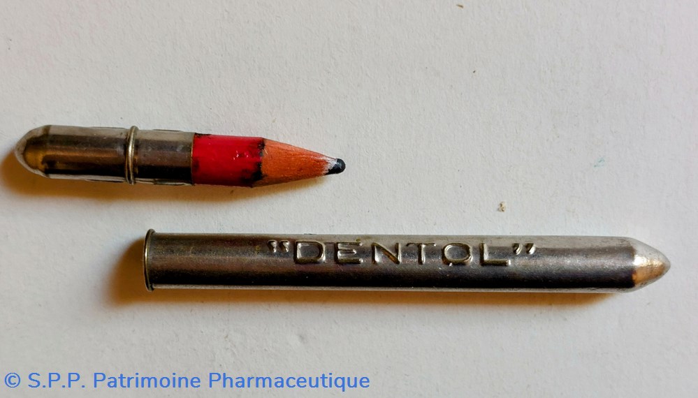 DENTOL /ÉTUI PORTE - CRAYON 2 objets publicitaires dentol etui porte crayon