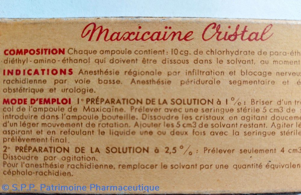 science pharmacie maxicaine cristal ampoule delagrange