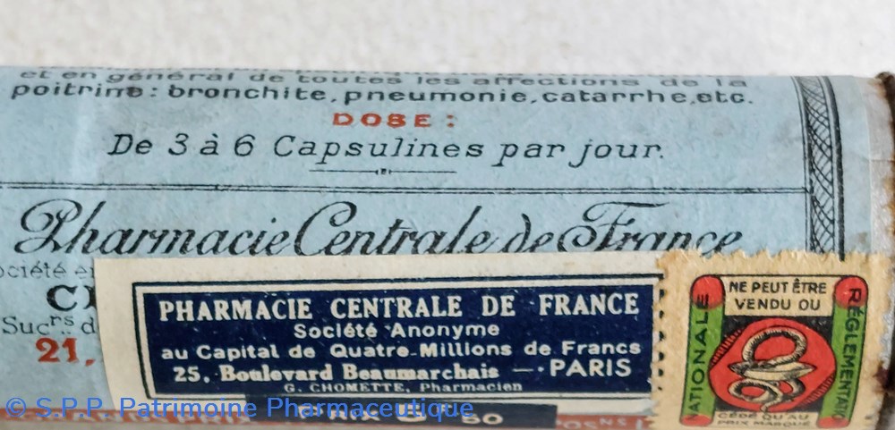CAPSULES RONDES DE GAÏACOL 3 science pharmacie capsules rondes de gaiacol