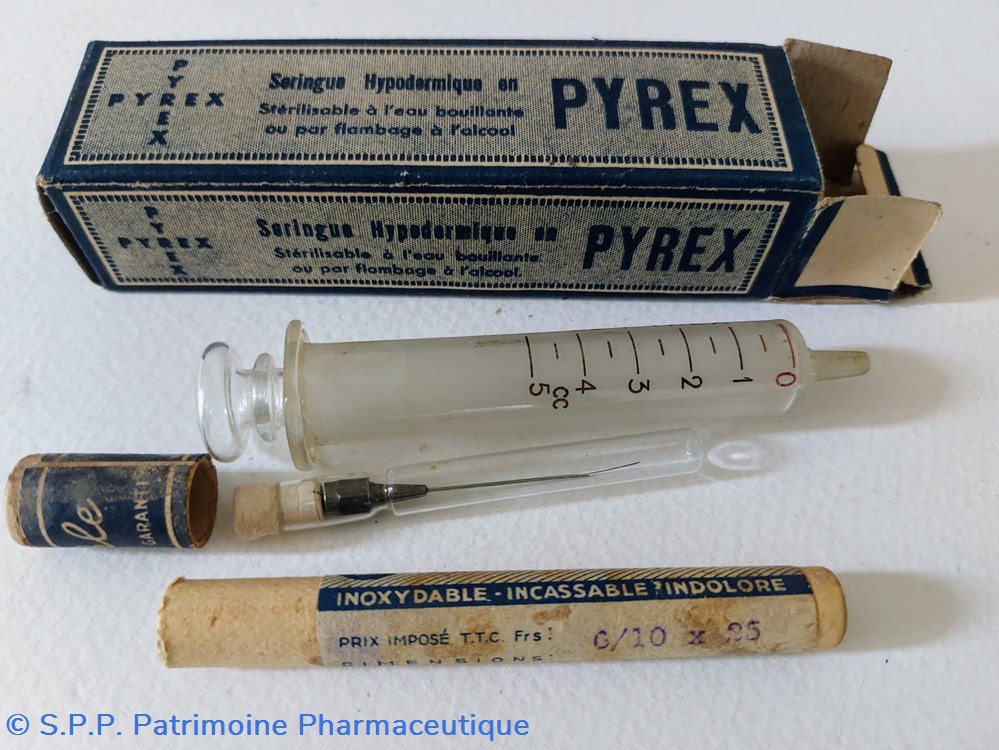 science pharmacie seringue hypodermique en pyrex
