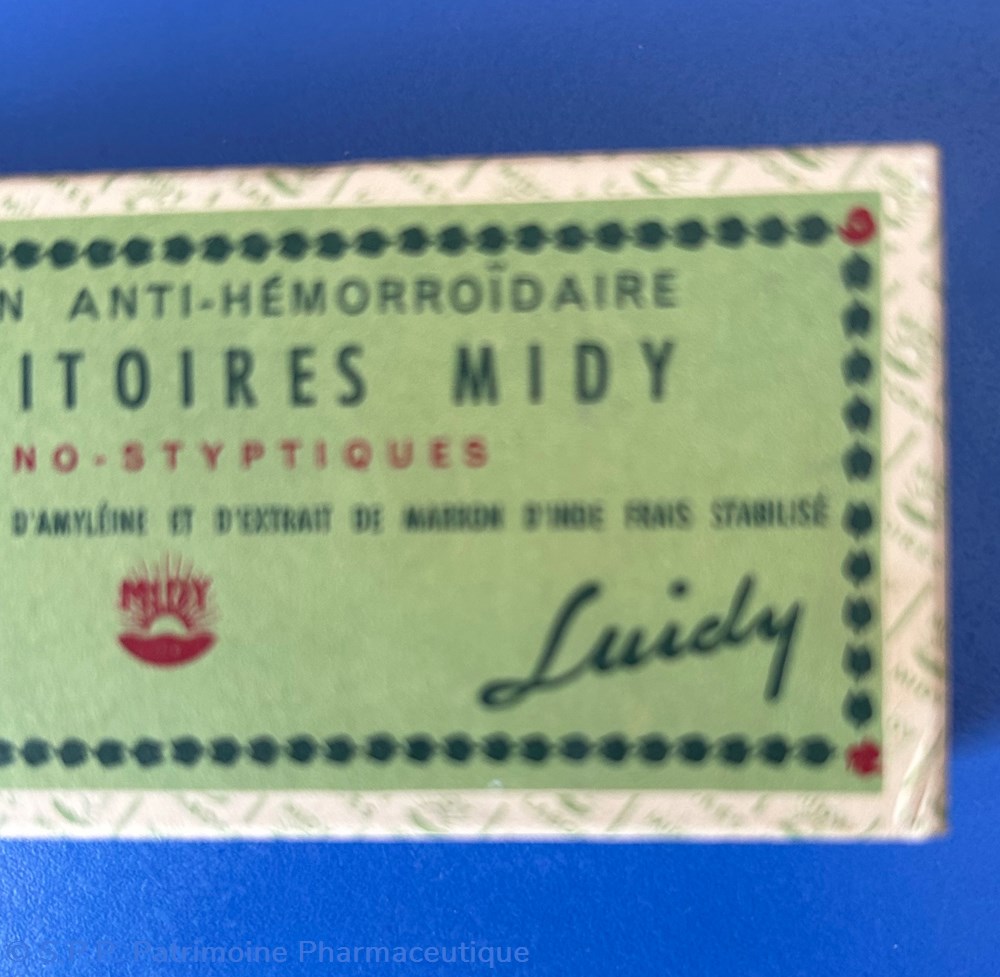 SUPPOSITOIRES MIDY Adréno-Styptiques 6 science pharmacie suppositoires midy adreno styptiques