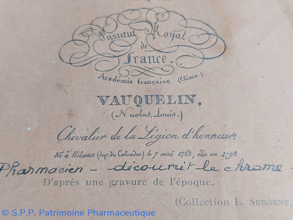 PORTRAIT de N. L. VAUQUELIN 1763-1829 5 science pharmacie portrait de n l vauquelin 1763 1829