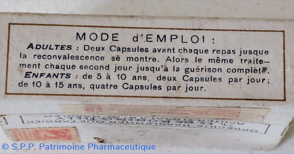 HUILE DE HARLEM / Capsules ( notice à lire !) 5 science pharmacie huile de harlem capsules notice a lire