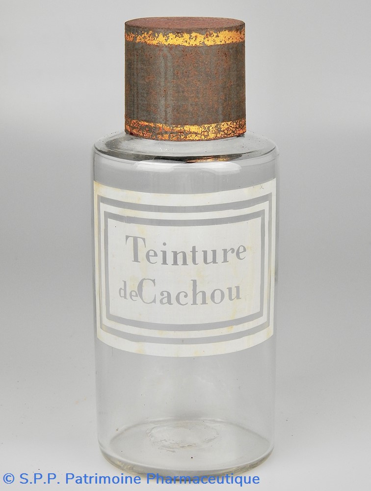 Flacon en verre petit modèle étiquette blanche Pharmacie RAVASSE 4 science flacon en verre petit modele etiquette blanche pharmacie ravasse