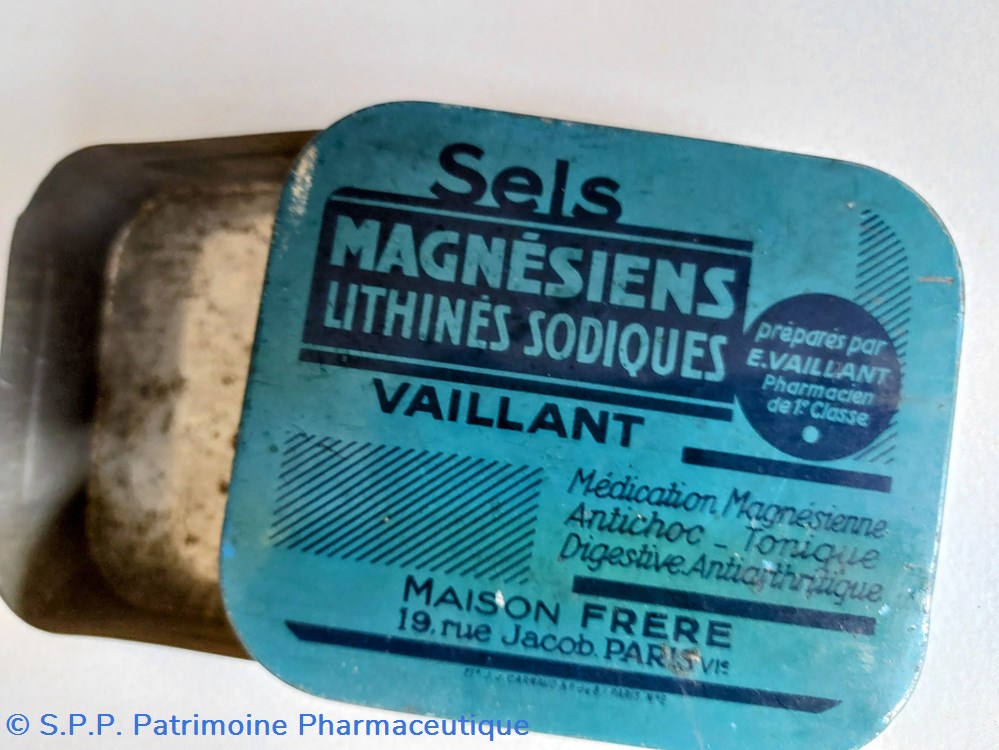 SELS MAGNÉSIENS LITHINÉS SODIQUES VAILLANT 4 science sels magnesiens lithines sodiques vaillant