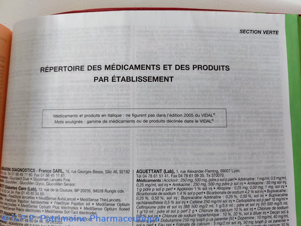 science pharmacie vidal 2005 le dictionnaire