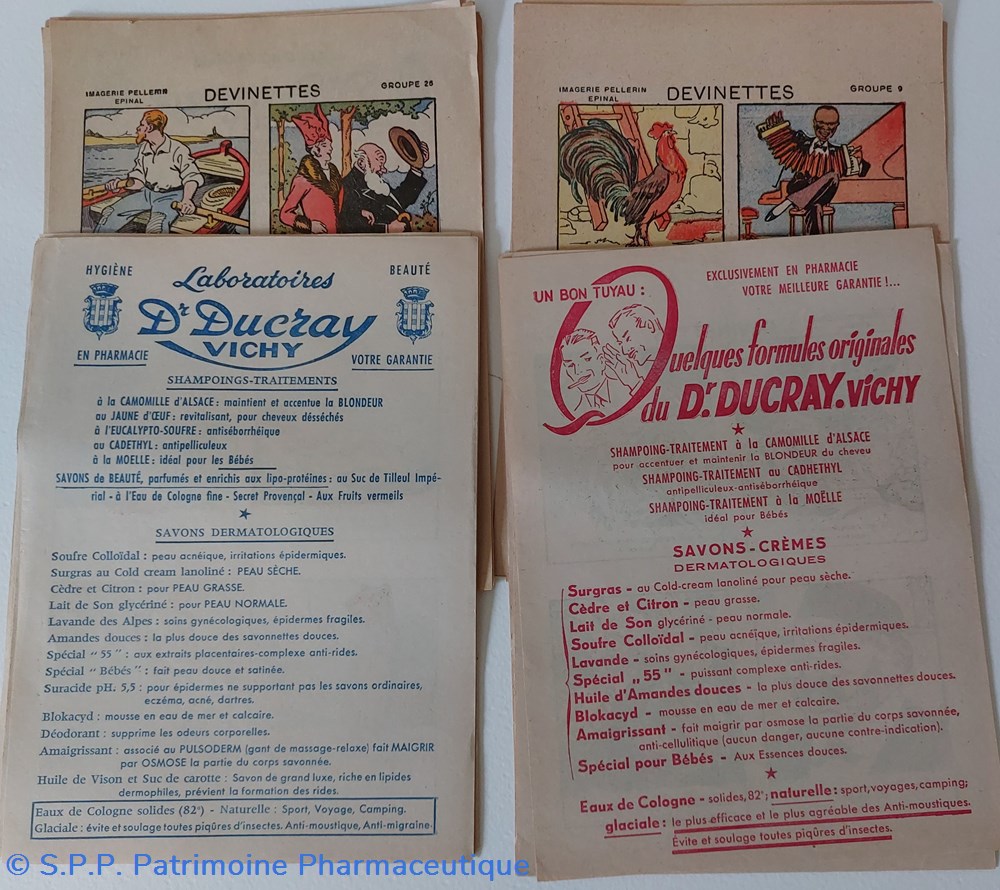 Devinettes Dr Ducray Vichy 2 objets publicitaires devinettes dr ducray vichy