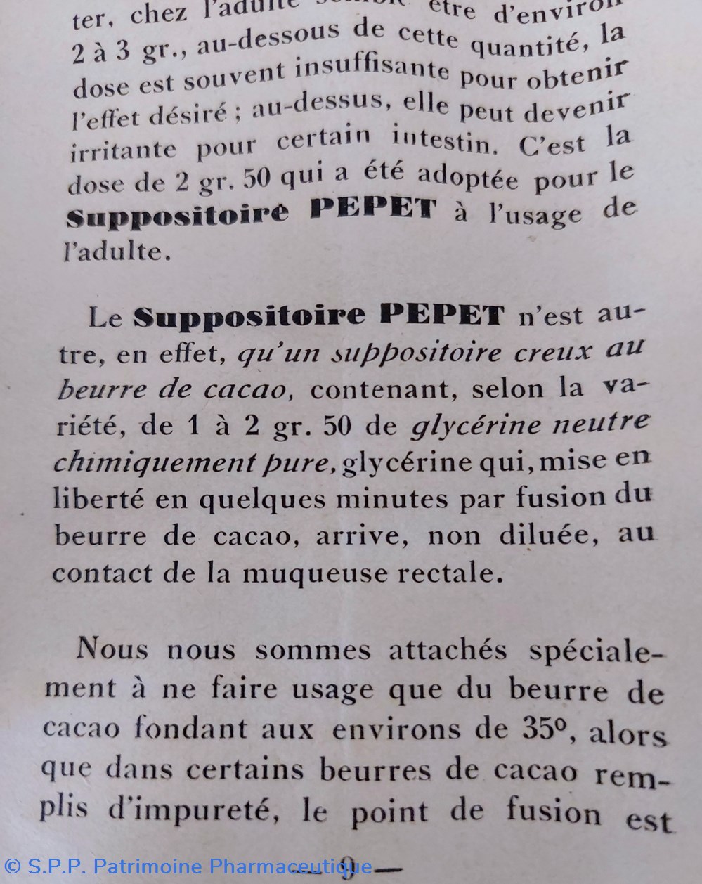 science pharmacie pepet suppositoires