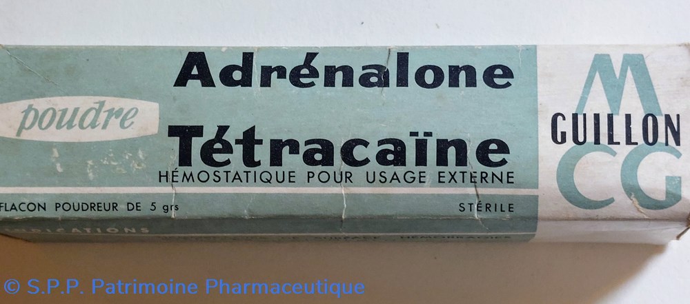 science pharmacie adrenalone tetracaine poudre