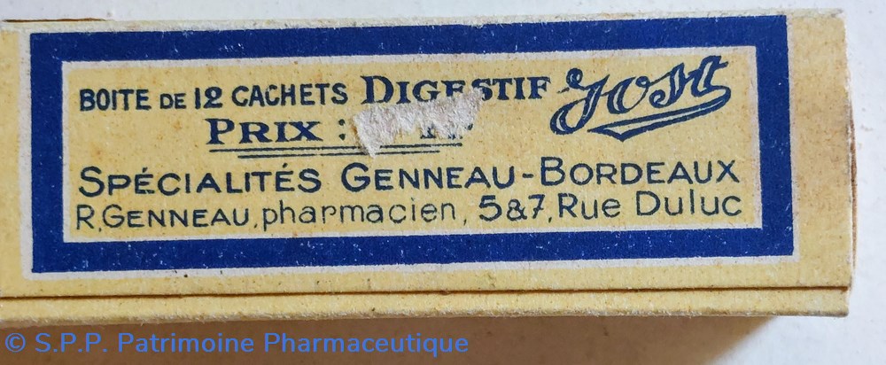 DIGESTIF JOST Petit modèle 12 Cachets science pharmacie digestif jost petit modele 12 cachets