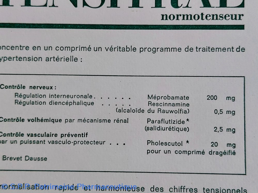 TENSITRAL Normotenseur Lab. Dausse 4 science pharmacie tensitral normotenseur lab dausse