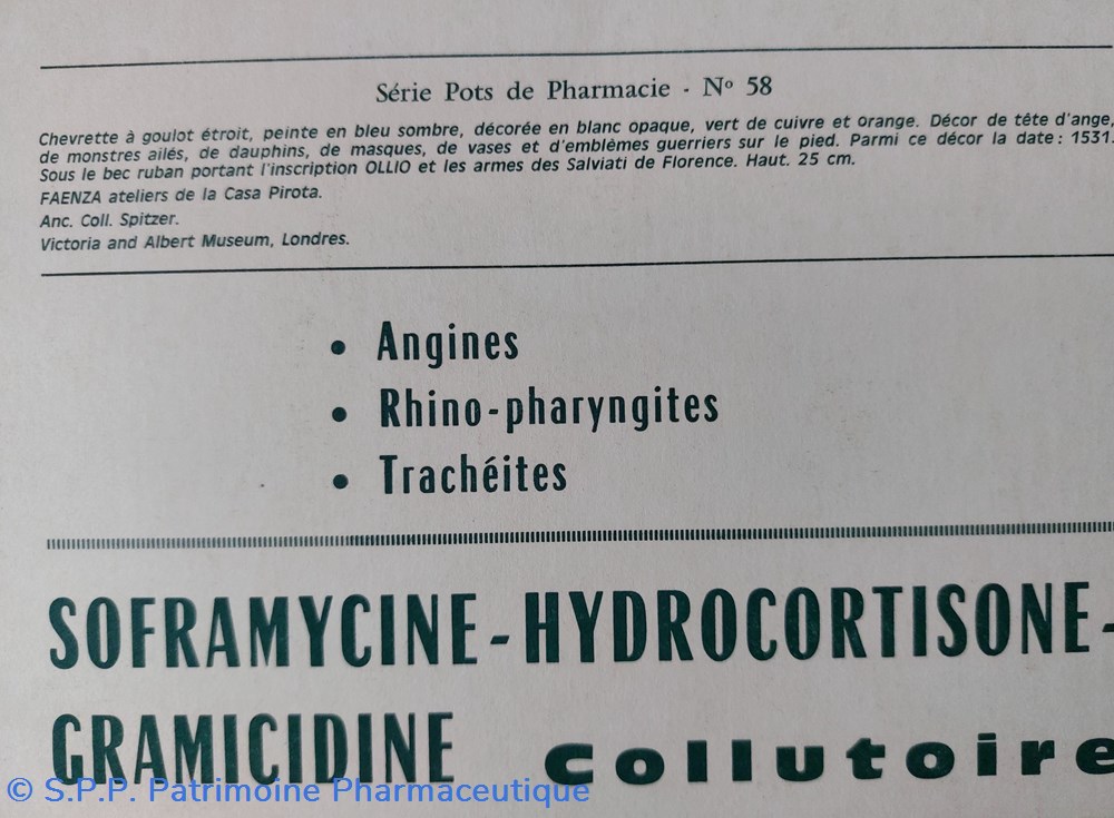 ROUSSEL N°58 CHEVRETTE Faenza 1531 3 objets publicitaires roussel n 58 chevrette faenza 1531