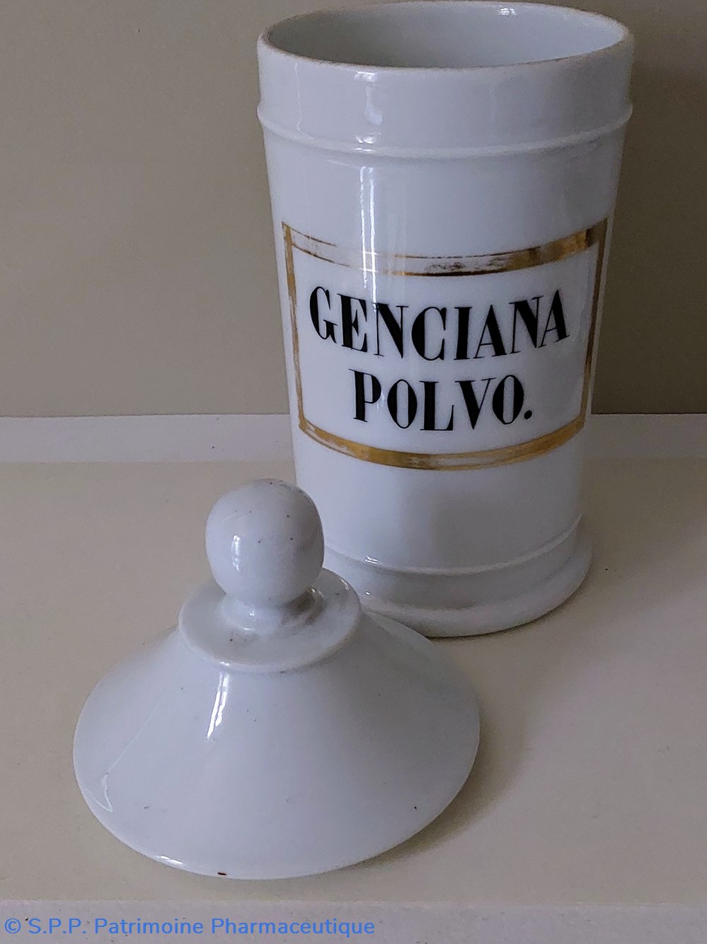 science pot de pharmacie genciana polvo