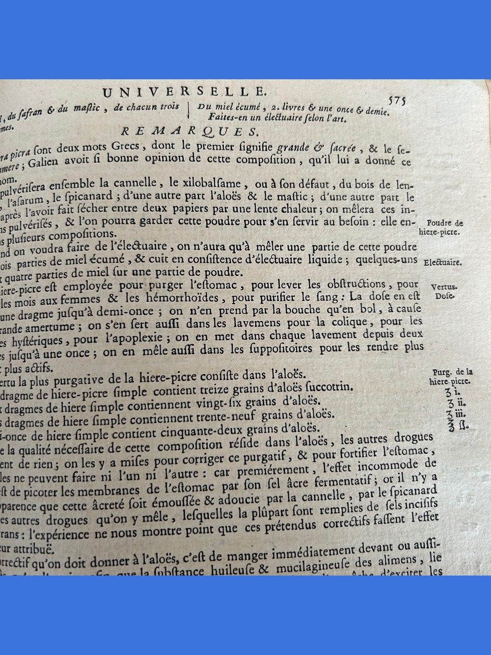 Pot de Pharmacie droit Elect. Hier : Picr. 7 science pot de pharmacie droit elect hier picr