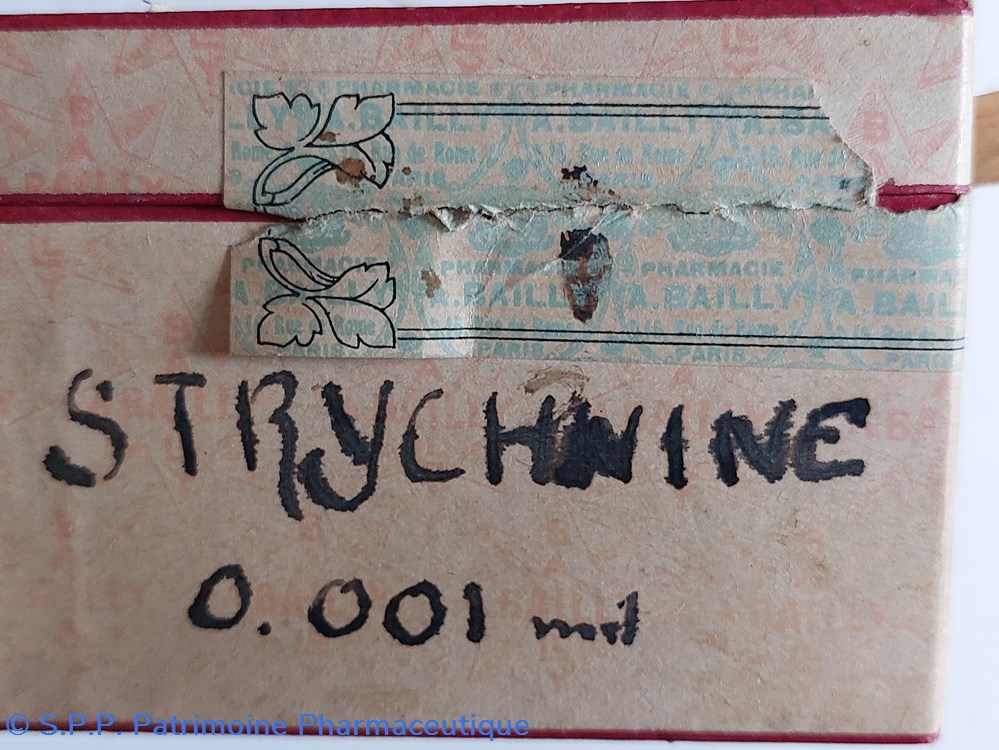 science pharmacie ampoules sterilisees sulfate de strychnine